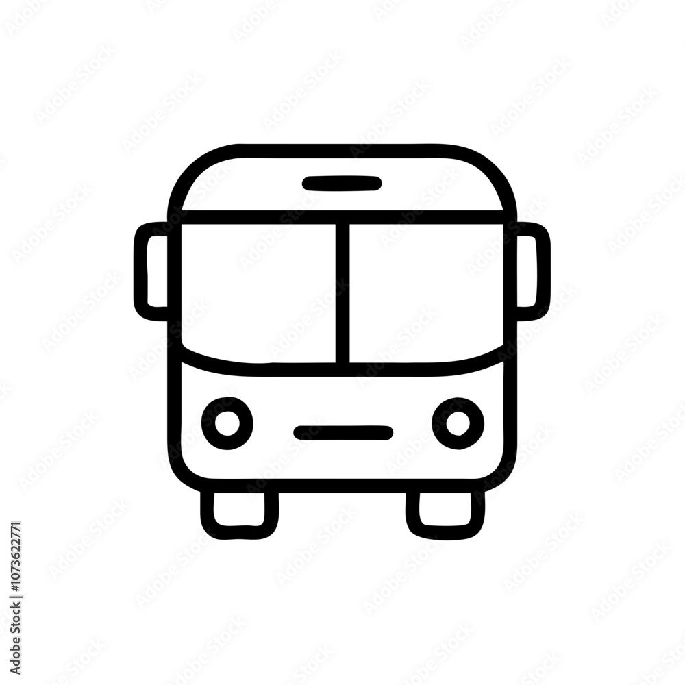 Bus Icon, Black Bus Icon, Black
