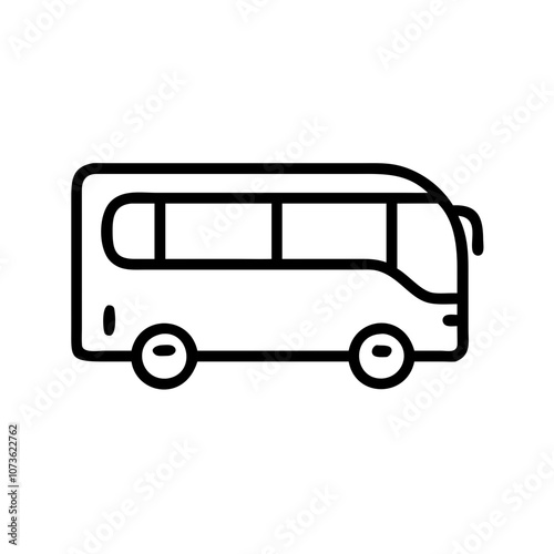 Bus Icon, Black
