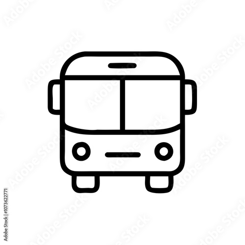 Bus Icon, Black