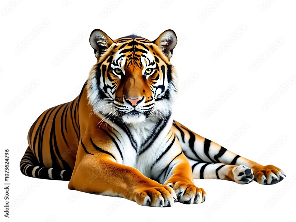 Obraz premium tiger isolated on white