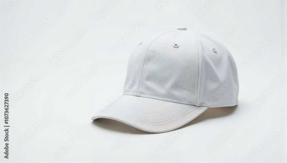 white baseball cap isolated on white background white baseball cap isolated on white background
