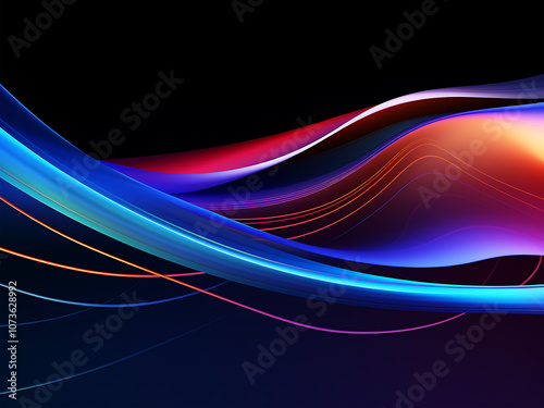 trendy abstract wave background