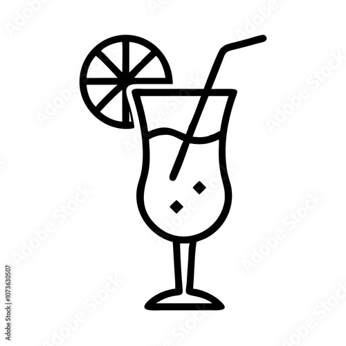 Beach Cocktail Icon