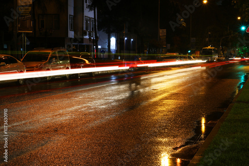 photography in which the lights are directed using the long exposure technique