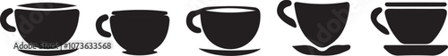 A collection of coffee cups 