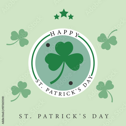 St. Patrick's Day vector design with background