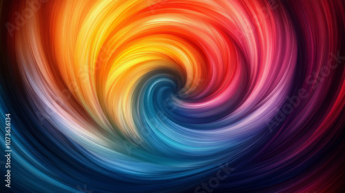 Abstract gradient color spiral flowing lines technology business theme background