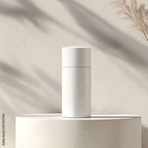 Wallpaper Mural white cosmetic container Torontodigital.ca