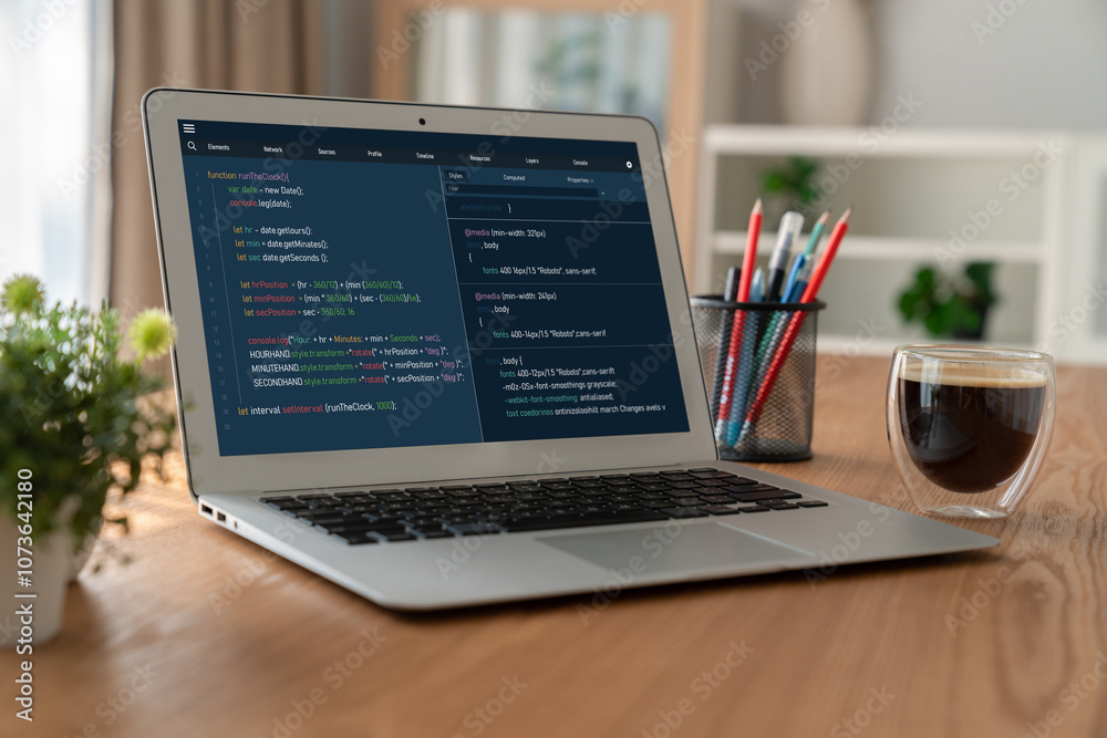 Software development programming on computer screen for modish application and program coding Software development programming on computer screen for modish application and program coding