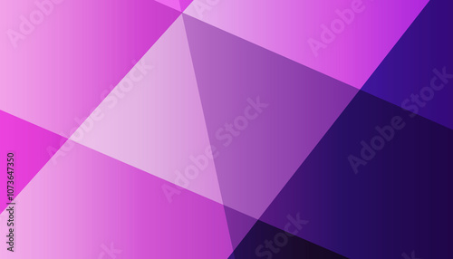 Abstract geometric vector background. Different polygon shades of gradient between purple and pink.