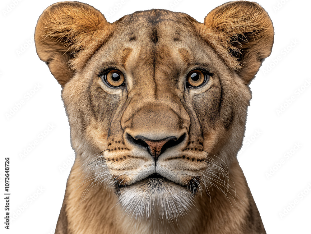 Portrait of a lion in png, Ai Portrait of a lion in png, Ai