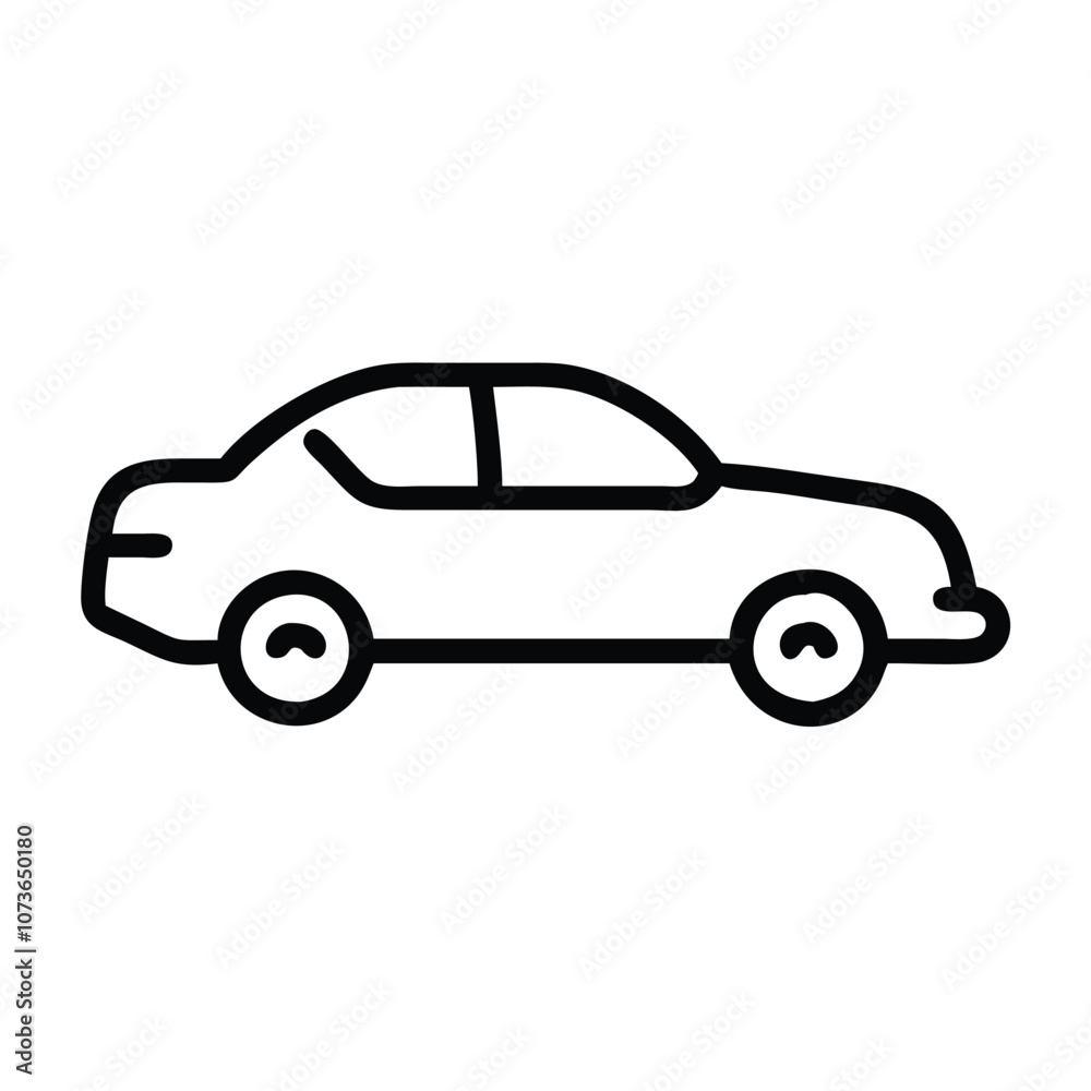Simple car outline icon in black line, Minimalistic black line drawing of a car, featuring a clean and simple side view outline, ideal for icons or logos.
Simple car outline icon in black line, Minimalistic black line drawing of a car, featuring a clean and simple side view outline, ideal for icons or logos.