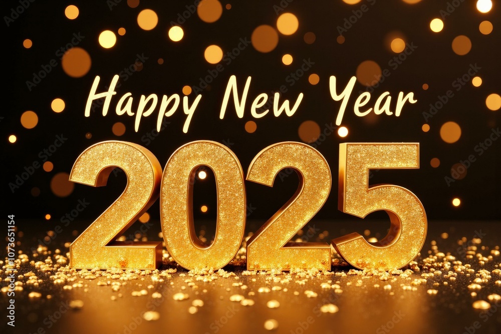 Celebrate the New Year 2025 with Sparkling Gold Glitter: Perfect for Greeting Cards, Invitations, and Social Media Posts Celebrate the New Year 2025 with Sparkling Gold Glitter: Perfect for Greeting Cards, Invitations, and Social Media Posts
