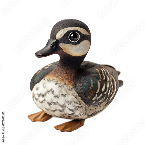 Wooden Duck Sculpture for Decorative Display