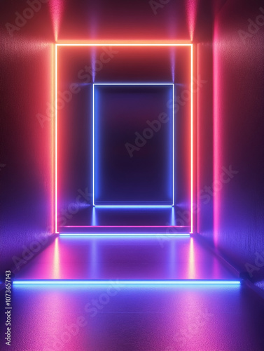 abstract background with neon light