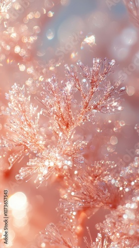 Discover the enchantment of closeup glitter bokeh in pastel tones for a magical experience