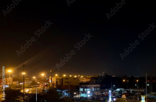 Wallpaper Mural Blur photo of Road at Night time in Ayutthaya Torontodigital.ca