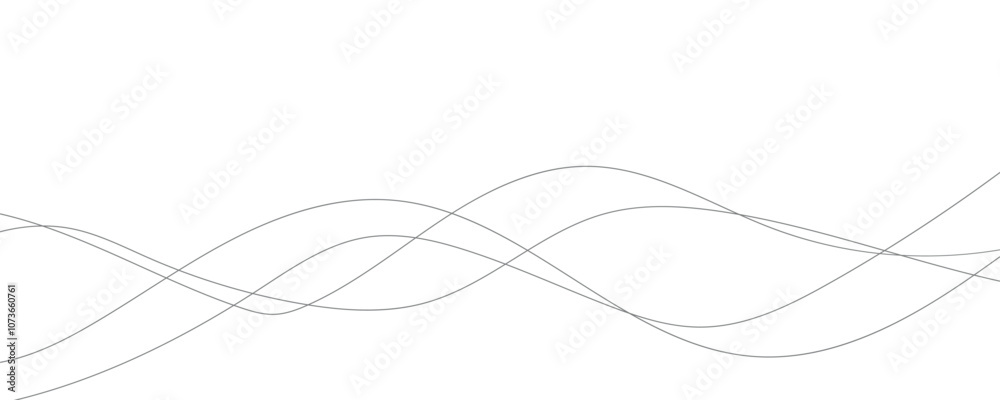 Line art abstract vector illustration. Wavy lines. Line art abstract vector illustration. Wavy lines.