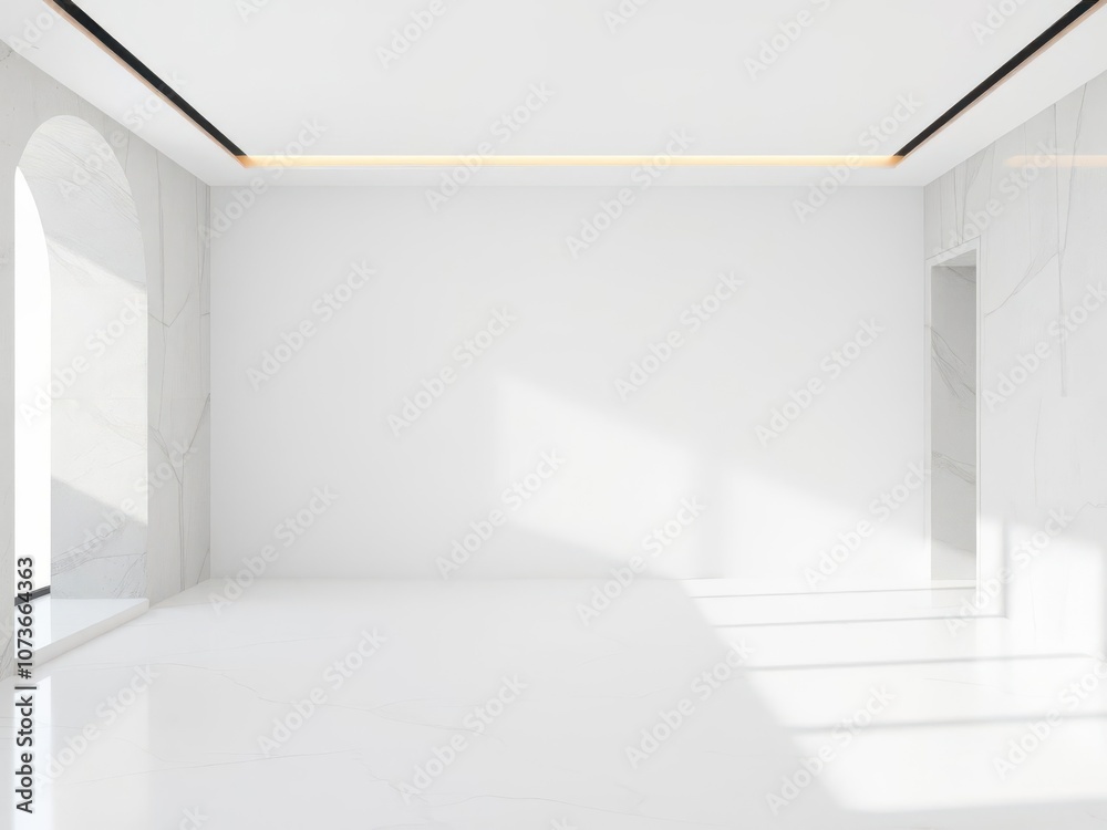 Panoramic white marble stone background texture for design projects, minimalist, elegant, stone