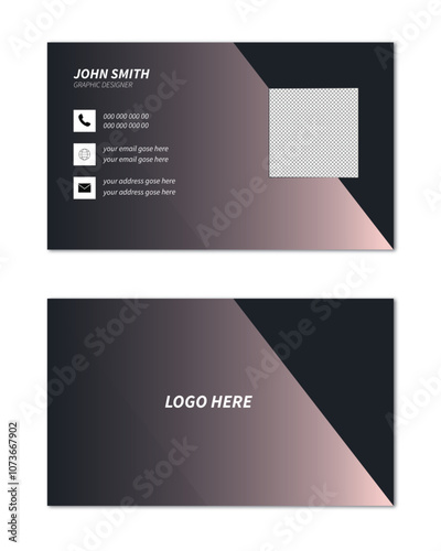  Business card design template, Clean professional business card template, visiting card, business card template Modern and simple business card design