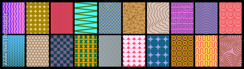 Simple patterns collection, repeating geometric patterns, colorful backgrounds for banner, cover, card, wallpaper, decoration, poster, brochure, leaflet
