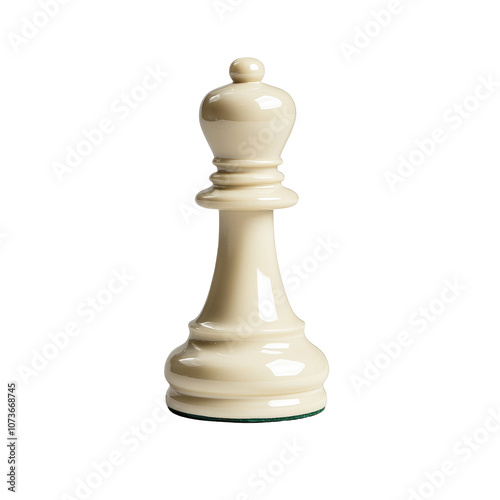 Elegant and Glossy White Chess Pawn Isolated on a Clean Background Symbolizing Strategy, Intelligence, and Competitive Spirit in Game of Chess