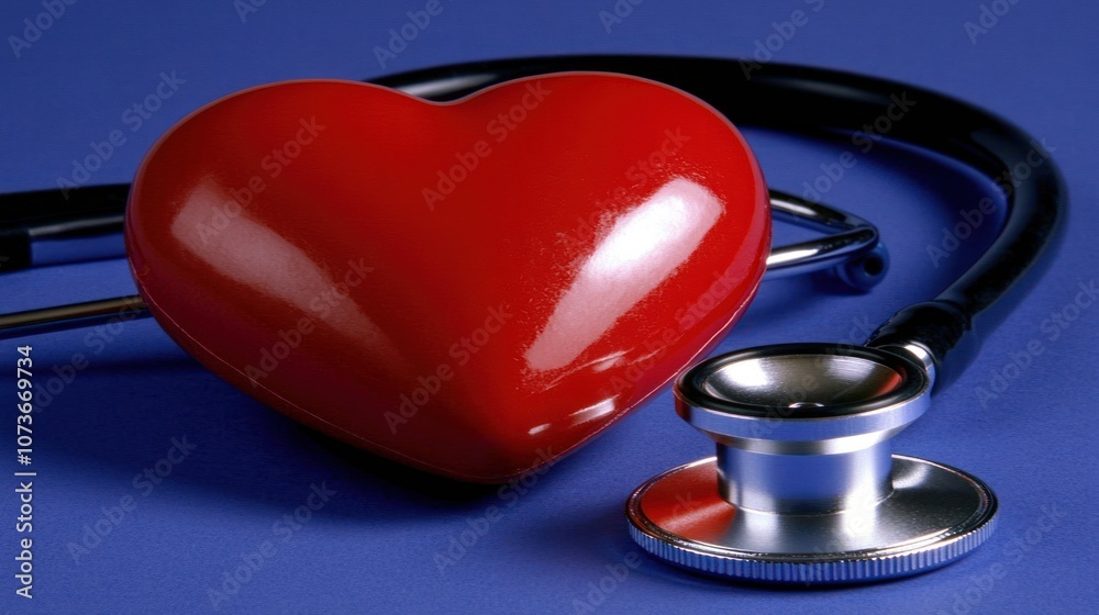 Heart and Stethoscope Heart and Stethoscope