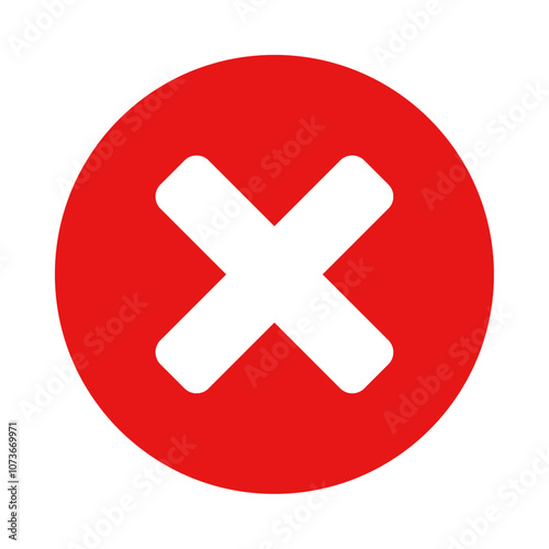 Cross mark icon