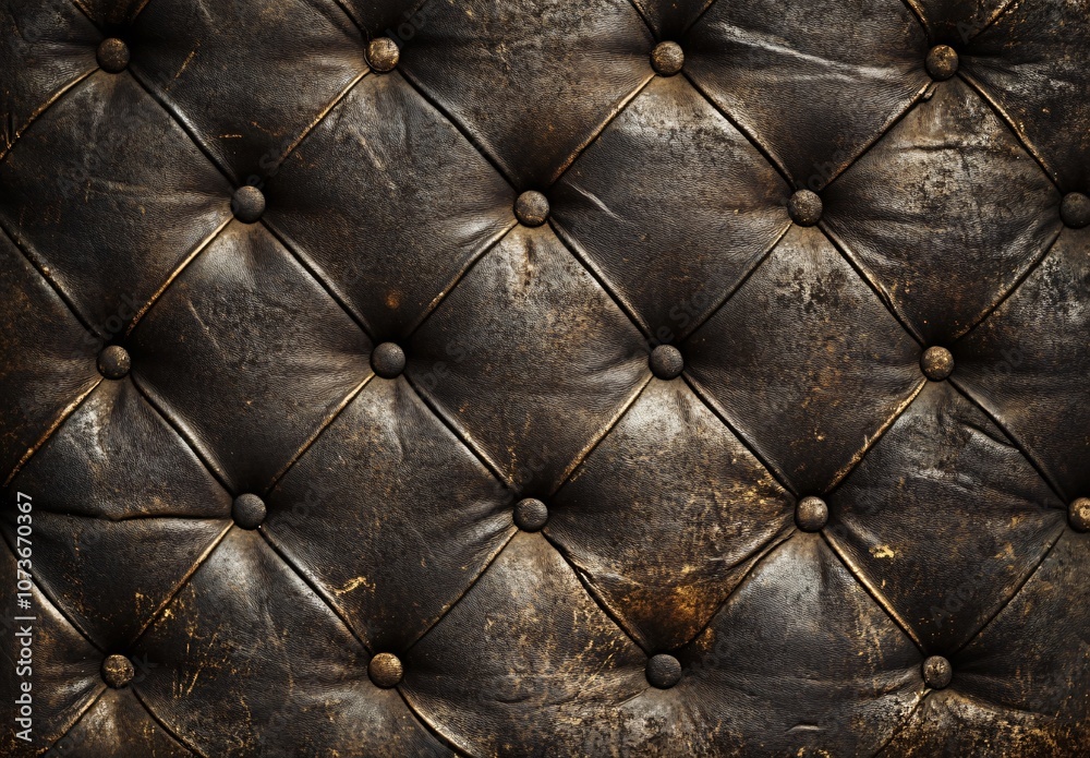 Fototapeta premium Dark Brown Grunge Leather Texture Background