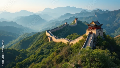 Great Wall Mutianyu Section, Mountain Ridge View