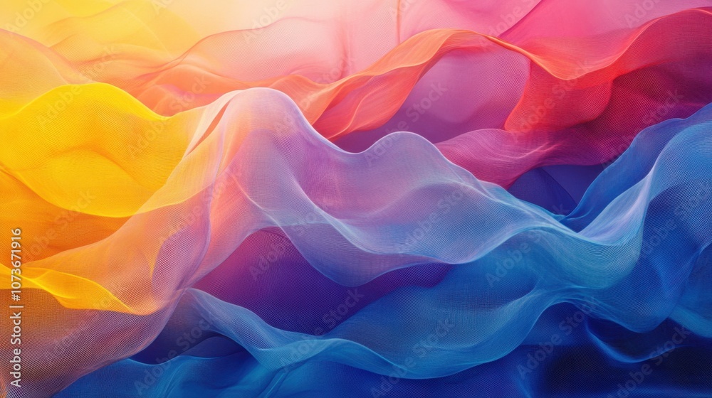 Obraz premium Abstract soft gradient waves in octane style on light background
