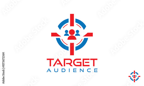 Target Audience Logo Design Template.