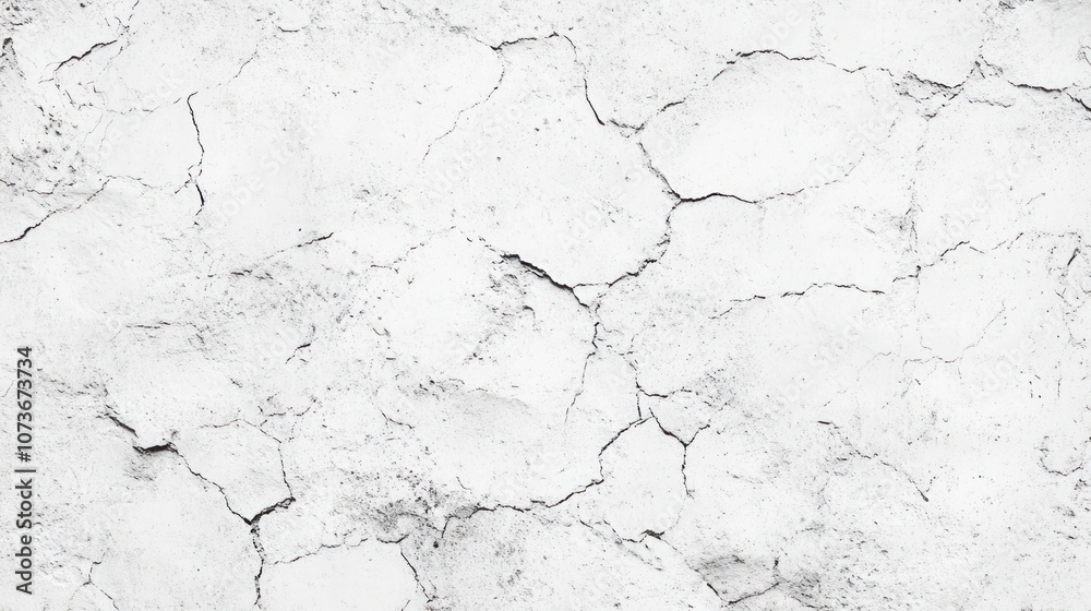 Naklejka premium Cracked White Texture