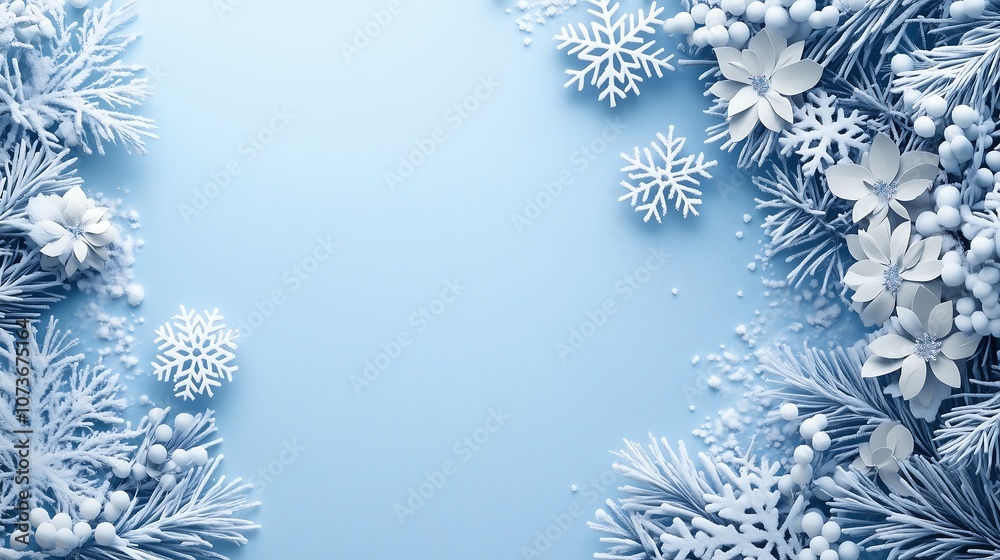 Charming White Snowflakes Grace a Calming Blue Background, the Essence of Winter Festivities.Generative AI
魅惑的な白い雪の結晶が穏やかな青の背景を彩る、冬の祝祭のエッセンス.Generative AI Charming White Snowflakes Grace a Calming Blue Background, the Essence of Winter Festivities.Generative AI
魅惑的な白い雪の結晶が穏やかな青の背景を彩る、冬の祝祭のエッセンス.Generative AI