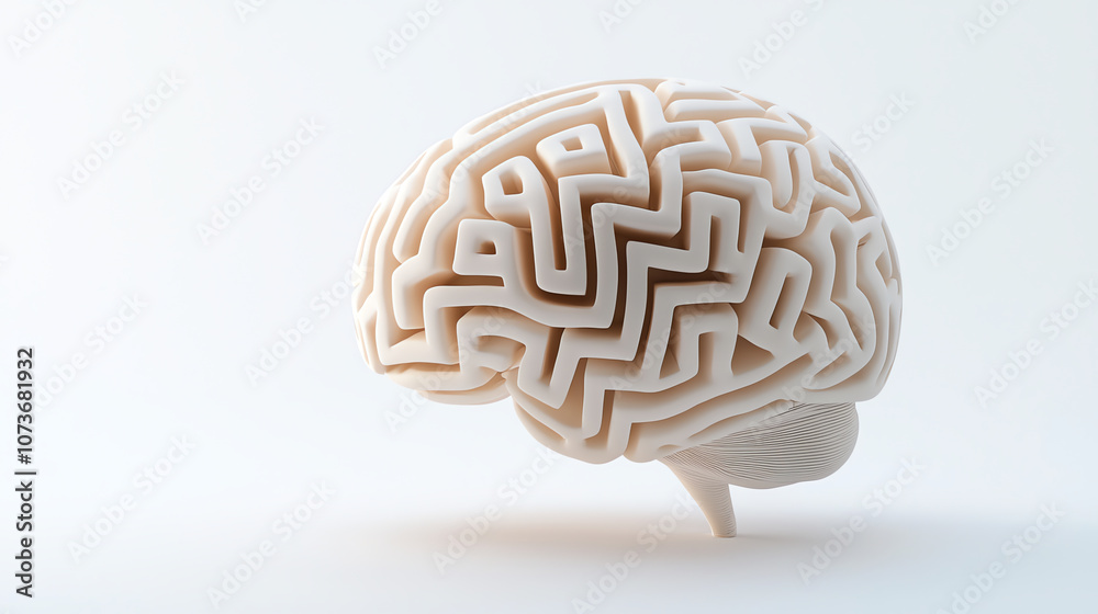 Intricate Maze Brain Model Representing Cognitive Complexity Intricate Maze Brain Model Representing Cognitive Complexity