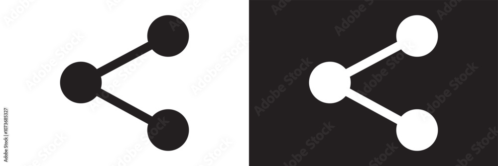 Set of share vector icon. Arrow symbol. button connection illustration sign collection.