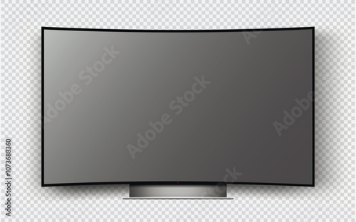 Smart tv mockup. Blank television screen.