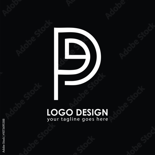 PI PI Logo Design, Creative Minimal Letter PI PI Monogram