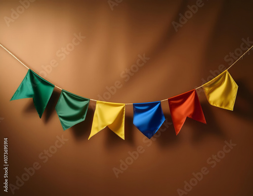 Festa Junina flags, celebrating the traditions of São João and Arraiá