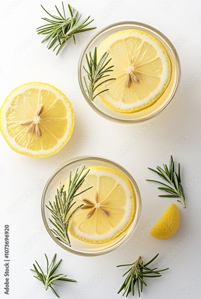 Refreshing Lemonade with Rosemary & Lemon Refreshing Lemonade with Rosemary & Lemon