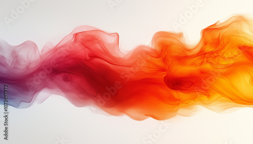  Flame of fire isolated on a white