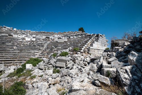 Ruins of the ancient city of Termessos in Turkey. Still unexplored by archaeologists. photo