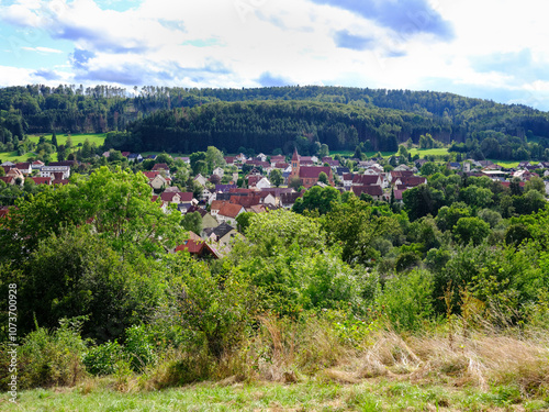 Ortsbild von Hechingen-Schlatt im Killertal, Zollernalbkreis photo