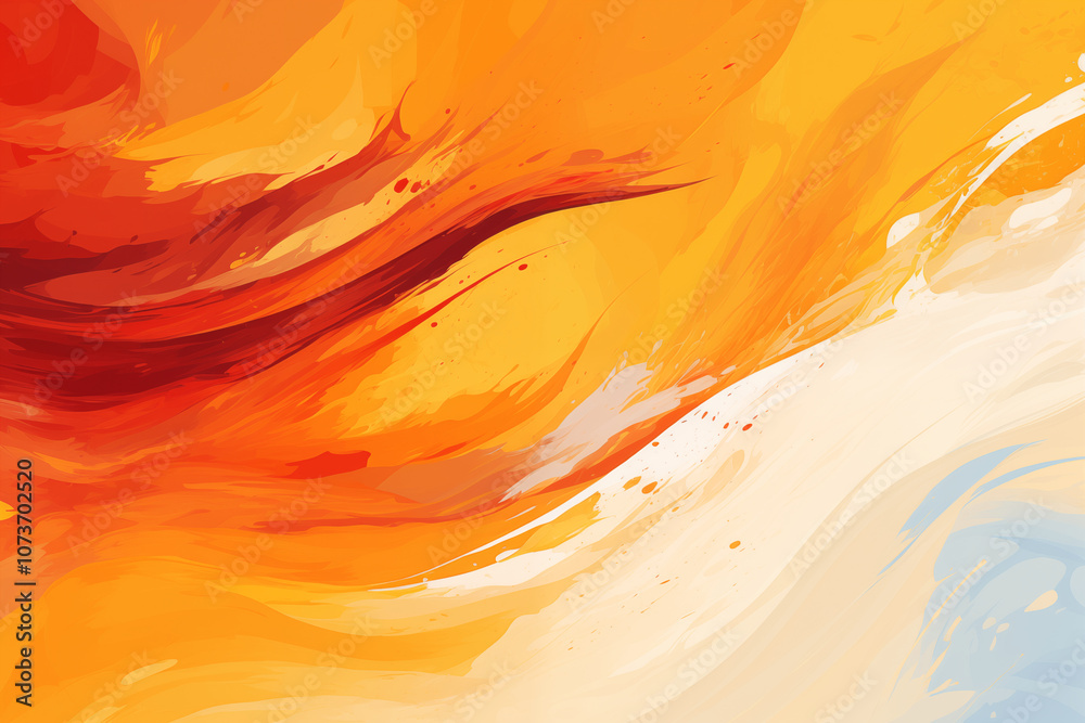 Abstract Flames of Harmonious Glow - Generative AI Abstract Flames of Harmonious Glow - Generative AI