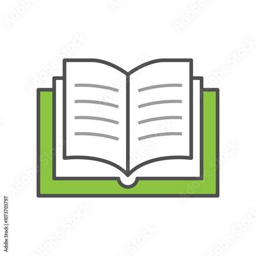 "Book Icon Vector: Knowledge and Imagination"