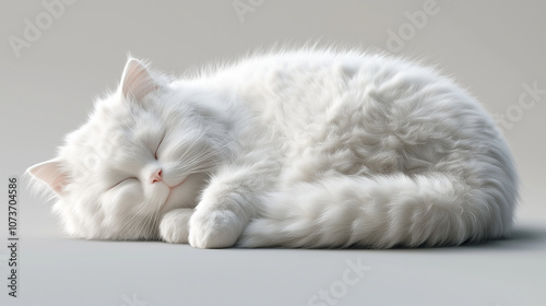 white cat lying on the floor