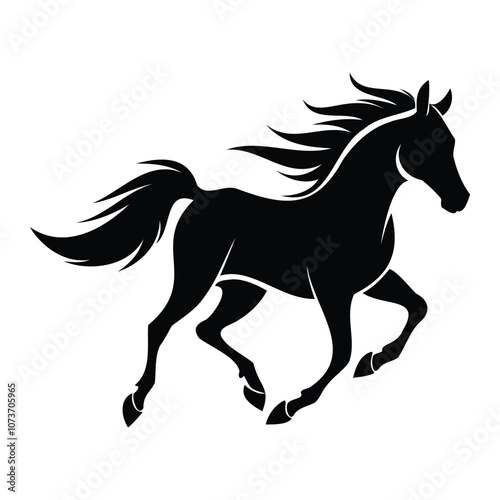 "Horse Vector Silhouette Design"