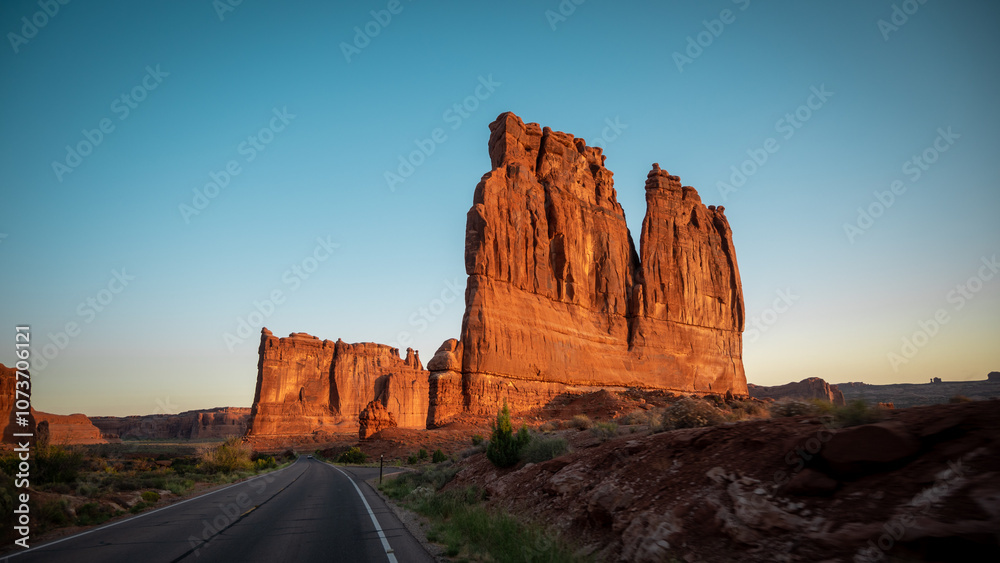 Courthouse Towers - Arches National Park Courthouse Towers - Arches National Park