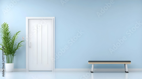 Equipment for bodybuilding and fitness in a school locker room