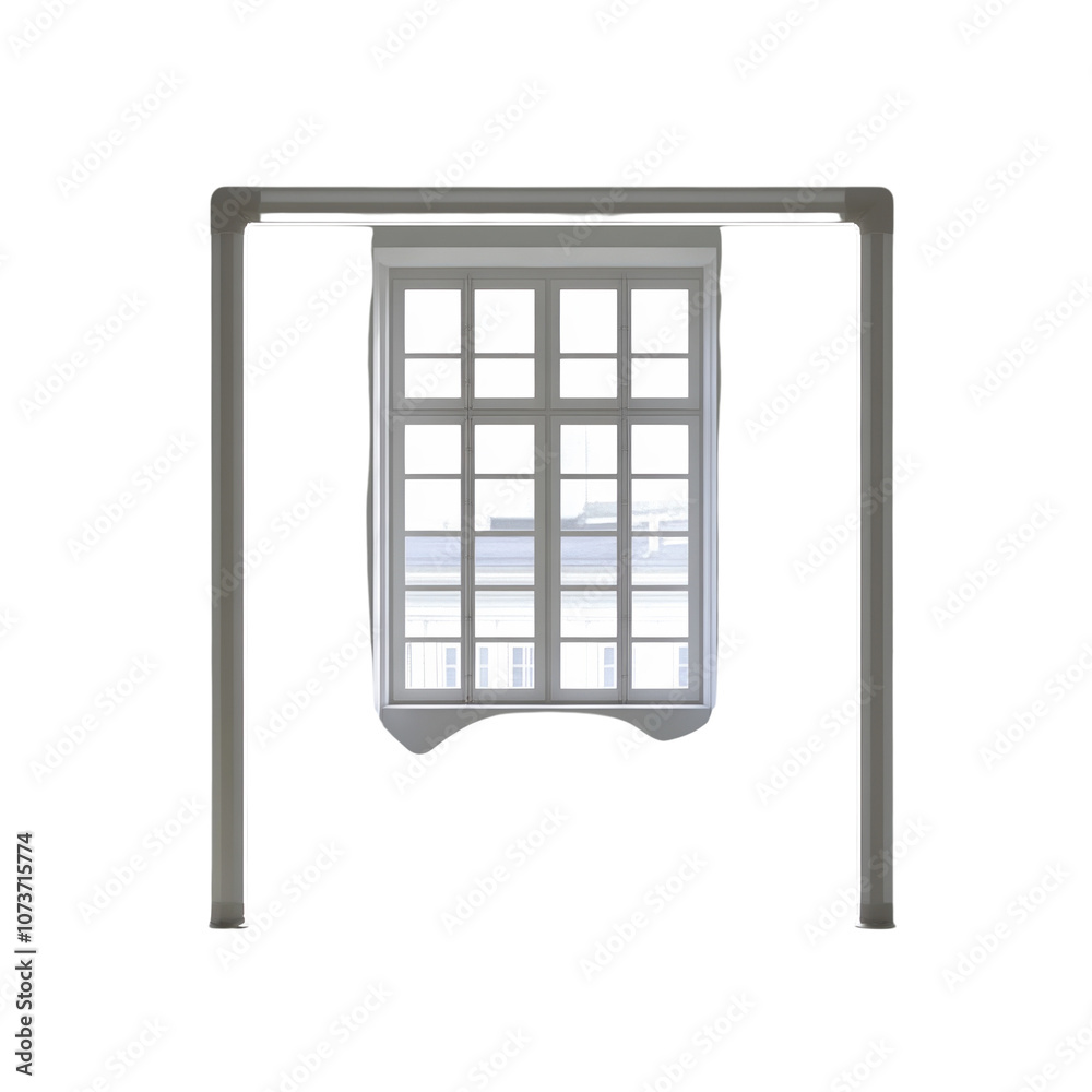 A professional soccer goal post isolated on a white background. PNG transparent. A professional soccer goal post isolated on a white background. PNG transparent.